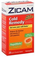 Zicam Cold Remedy Rapidmelt 25ct Tablets