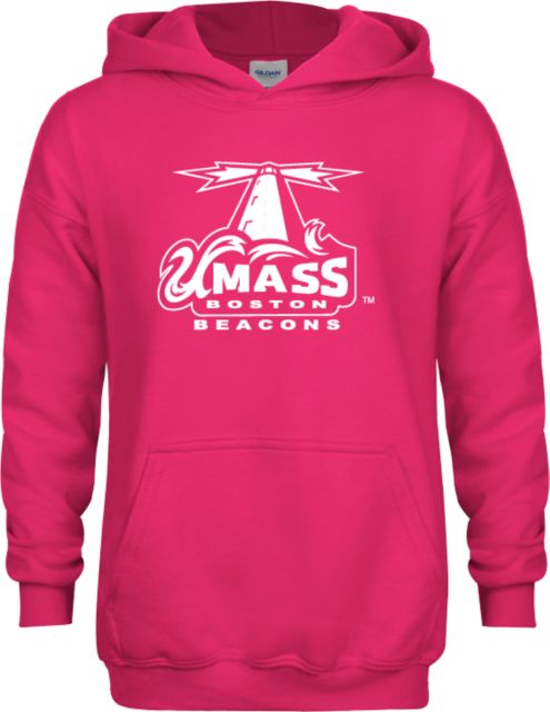 UMass Boston Youth Fleece Hood Primary Logo - ONLINE ONLY