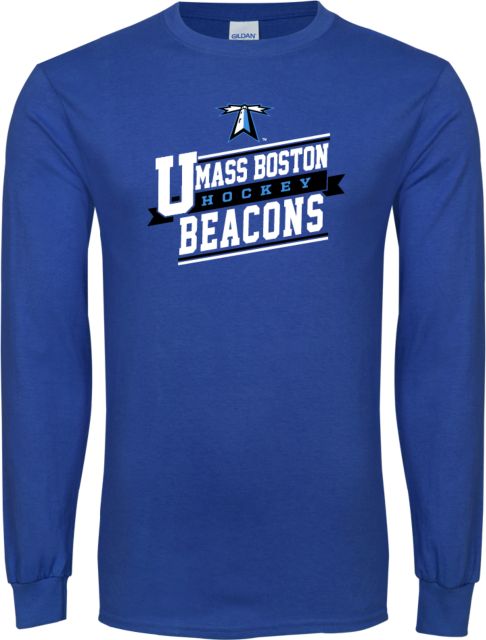 UMass Boston Long Sleeve T-Shirt UMass Boston Beacons Hockey Slanted - ONLINE ONLY